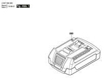 Bosch 2 607 336 683 --- Battery Pack Spare Parts